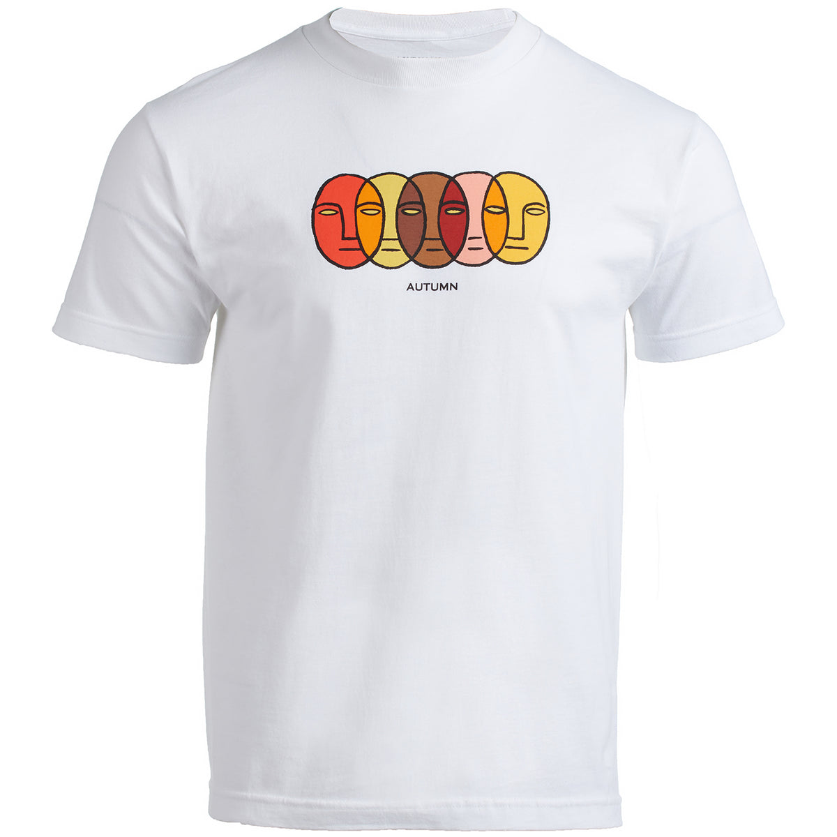 Autumn Faces T-Shirt - Men's White