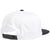 Autumn 6-Panel Snapback Hat White/Black