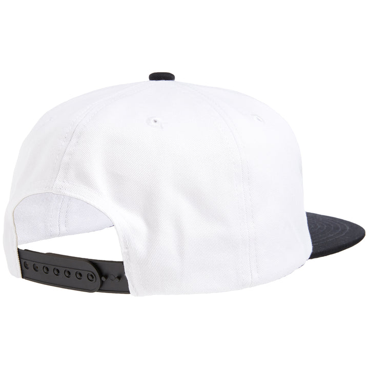 Autumn 6-Panel Snapback Hat White/Black