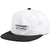 Autumn 6-Panel Snapback Hat White/Black
