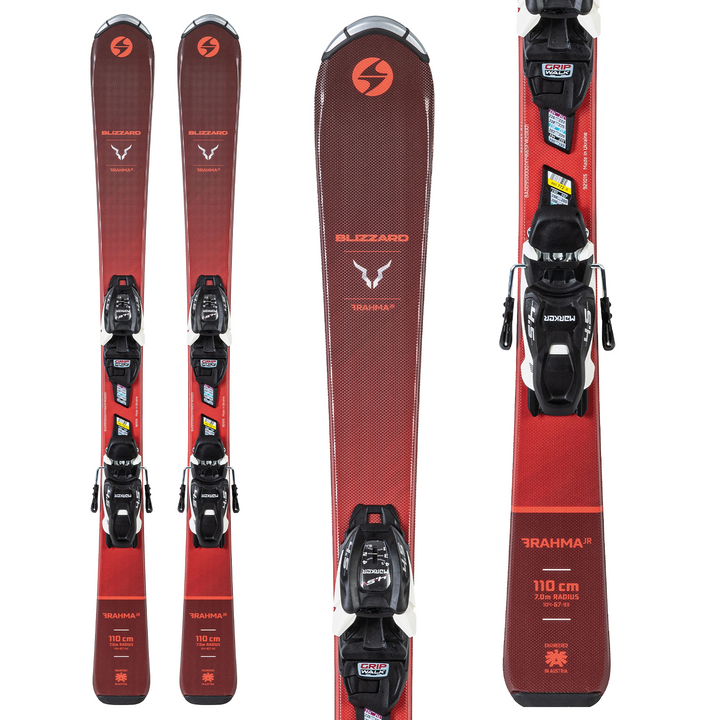 Blizzard Brahma Jr Skis + 7.0 FDT Bindings - Kids' 2024
