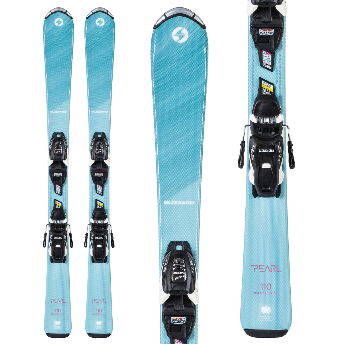 Blizzard Pearl Jr Skis + 4.5 FDT Bindings - Girls' 2022