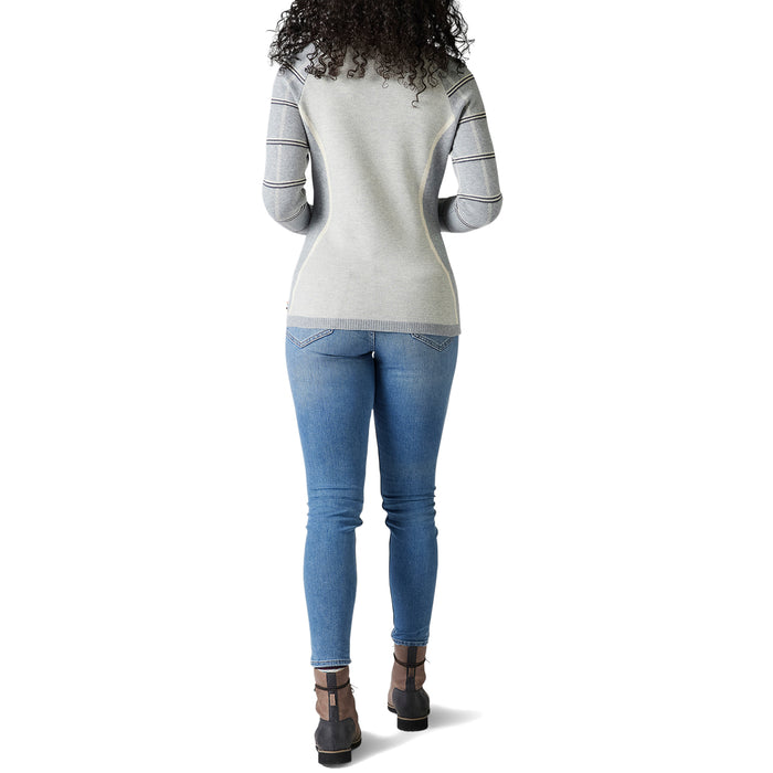 Smartwool Dacono Crew Sweater - Women's Light Grey Heather