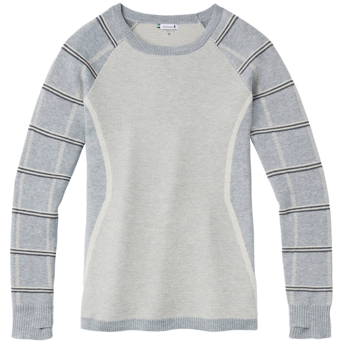 Smartwool Dacono Crew Sweater - Women's Light Grey Heather