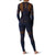 Smartwool IntraKnit Merino 200 Pattern Crew Top - Women's Deep Navy Mountain Warrior