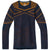 Smartwool IntraKnit Merino 200 Pattern Crew Top - Women's Deep Navy Mountain Warrior