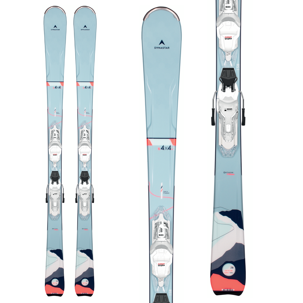 Dynastar E 4X4 2 Skis + XP 10 Bindings - Women's 2023