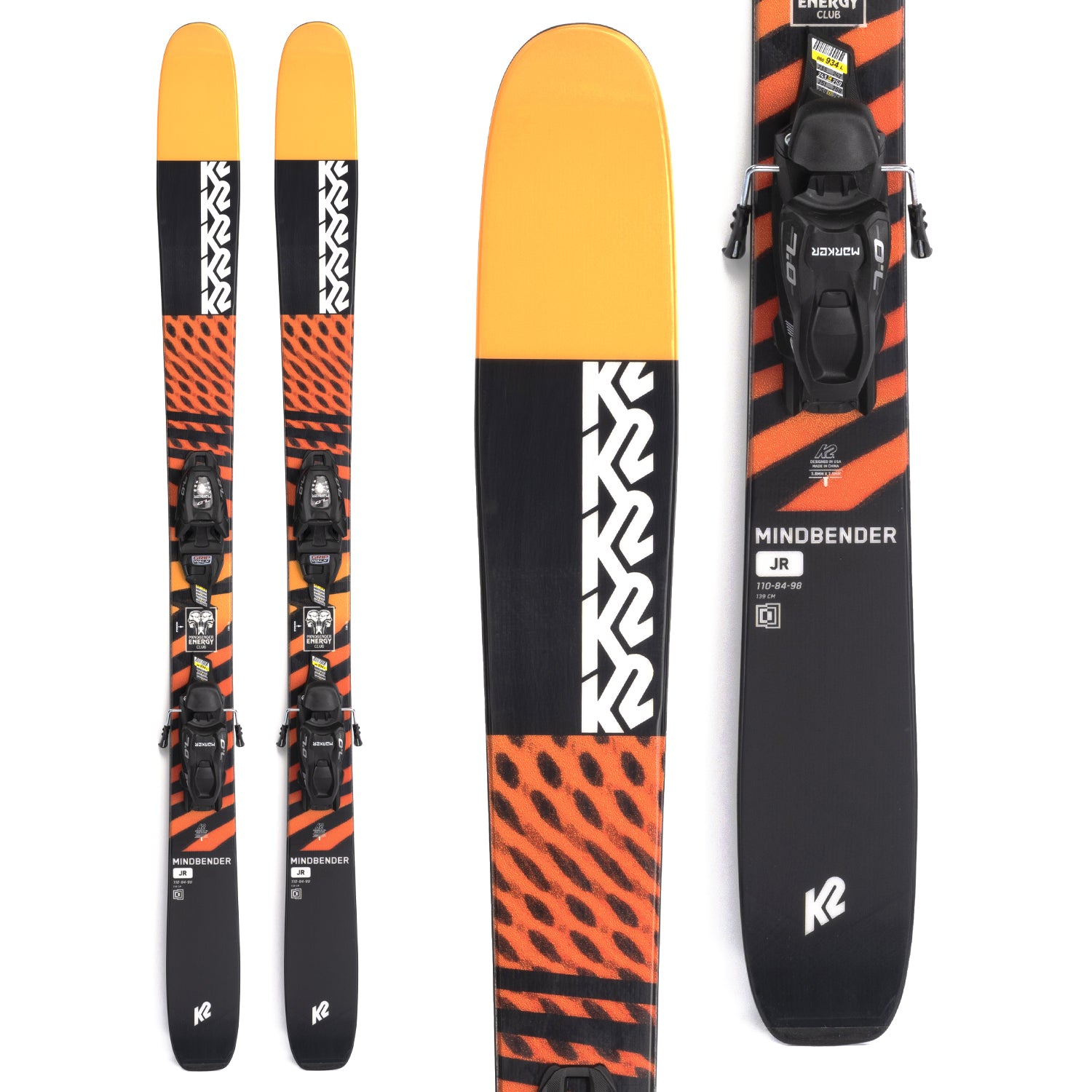 K2 Mindbender Jr Skis + FDT 4.5 Bindings - Kids' 2022 – evo