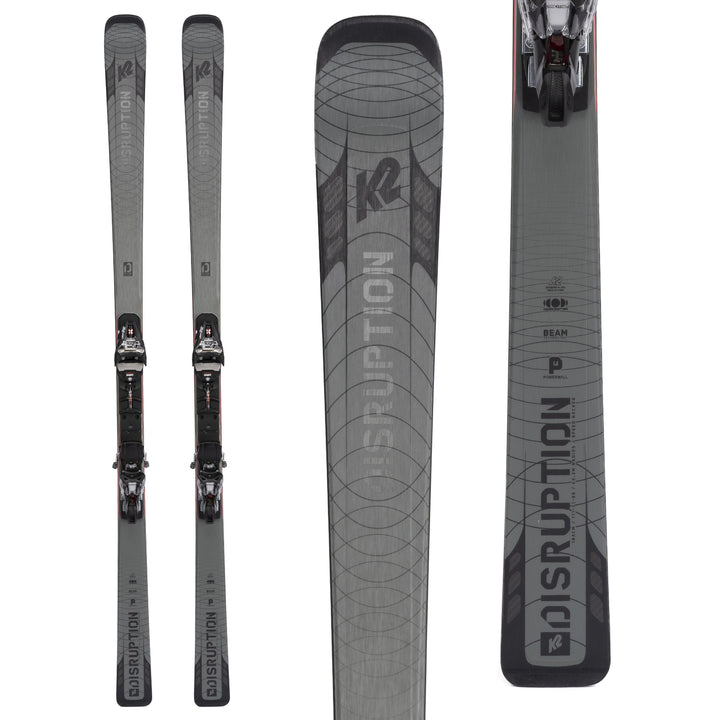 K2 Disruption Ti² Skis + Marker XCOMP 16 Bindings 2022