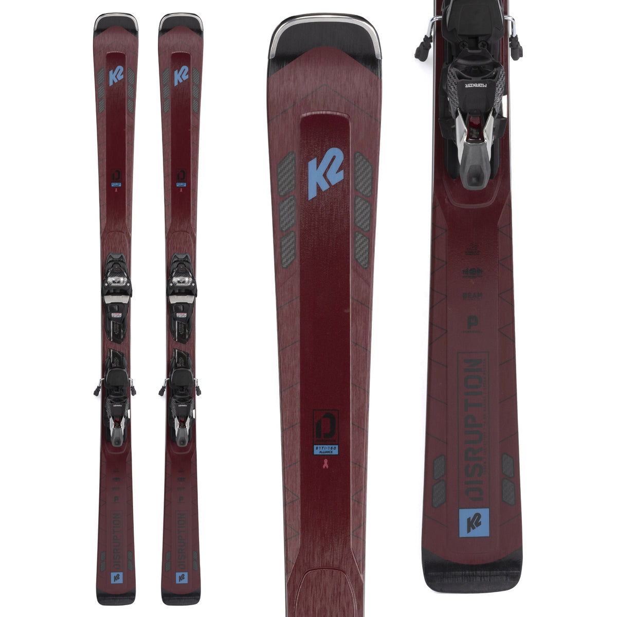 K2 Disruption 81Ti Alliance Skis + ERC 11 TCx Light Quikclik Bindings - Women's 2022