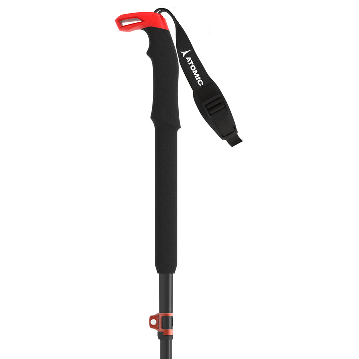 Atomic BCT Mountaineering Carbon SQS Adjustable Ski Poles 2024 Grey/Red
