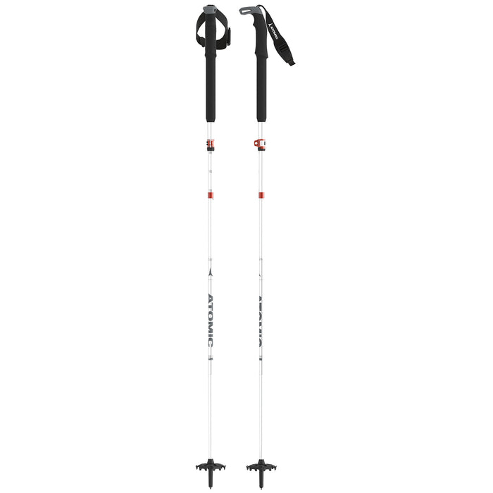 Atomic BCT Mountaineering SQS Adjustable Ski Poles 2024 Silver/Grey