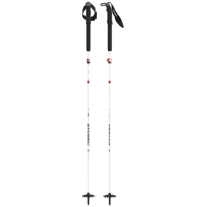 Atomic BCT Mountaineering SQS Adjustable Ski Poles 2024 Silver/Grey