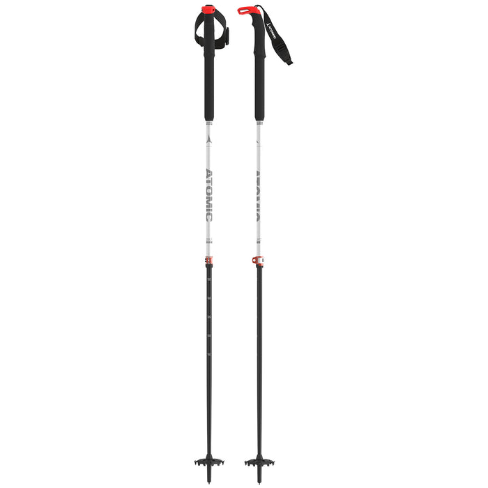 Atomic BCT Touring Carbon SQS W Adjustable Ski Poles - Women's 2024 White/Carbon Arc