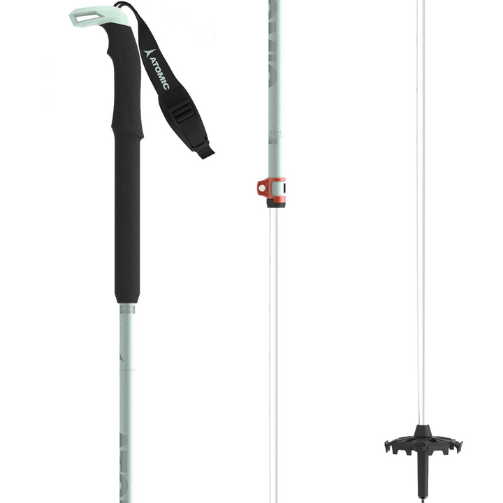 Atomic BCT Touring SQS W Adjustable Ski Poles - Women's 2022 Mint Sorbet