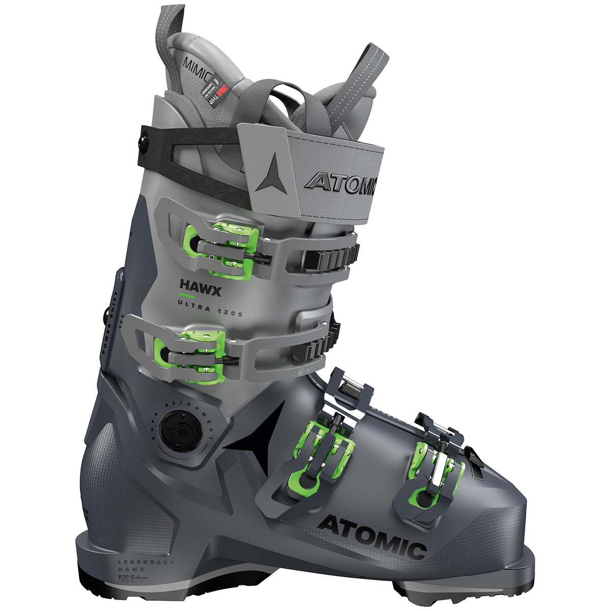Atomic Hawx Ultra 120 S GW Ski Boots 2023 Grey Blue/Anthracite/Green