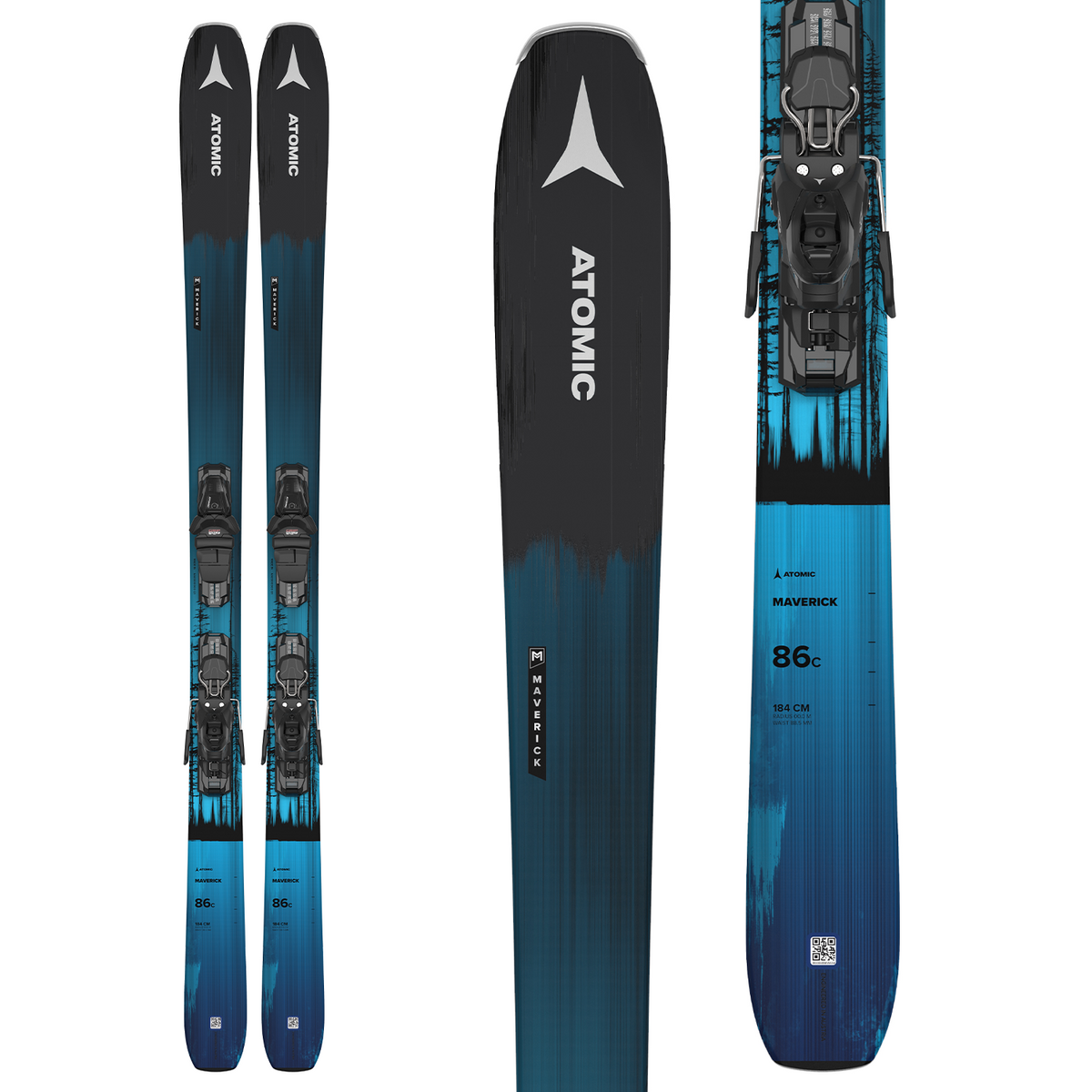 Atomic Maverick 86 C Skis + M10 GW Bindings 2022