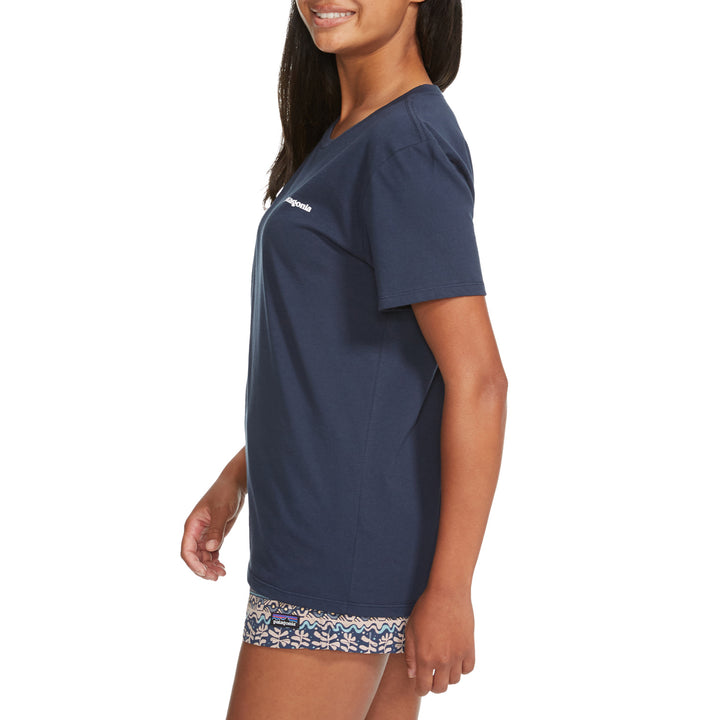 Patagonia P-6 Logo Organic Crew T-Shirt - Women's New Navy