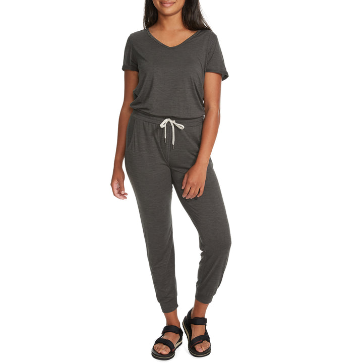 Vuori All Day Romper - Women's Charcoal Heather