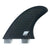 True Ames Side Bite 4.0 FCS Fin Set Smoke Hexcore