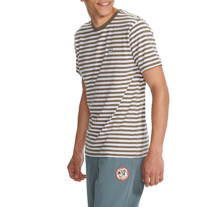 Dark Seas Visalia Knit T-Shirt - Men's Olive/White