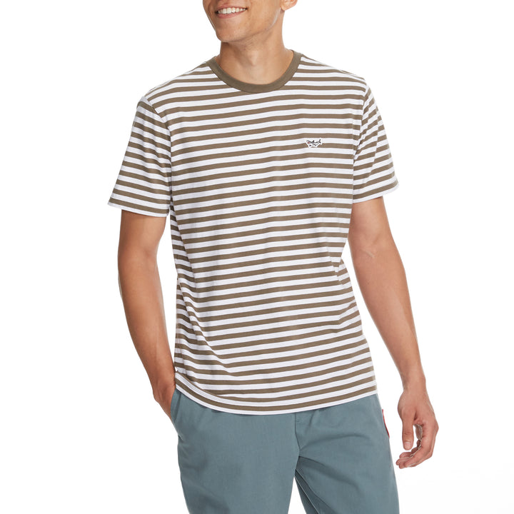 Dark Seas Visalia Knit T-Shirt - Men's Olive/White