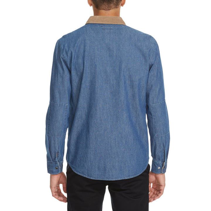 Brixton Bowery Long-Sleeve Woven Shirt - Men's Washed Denim