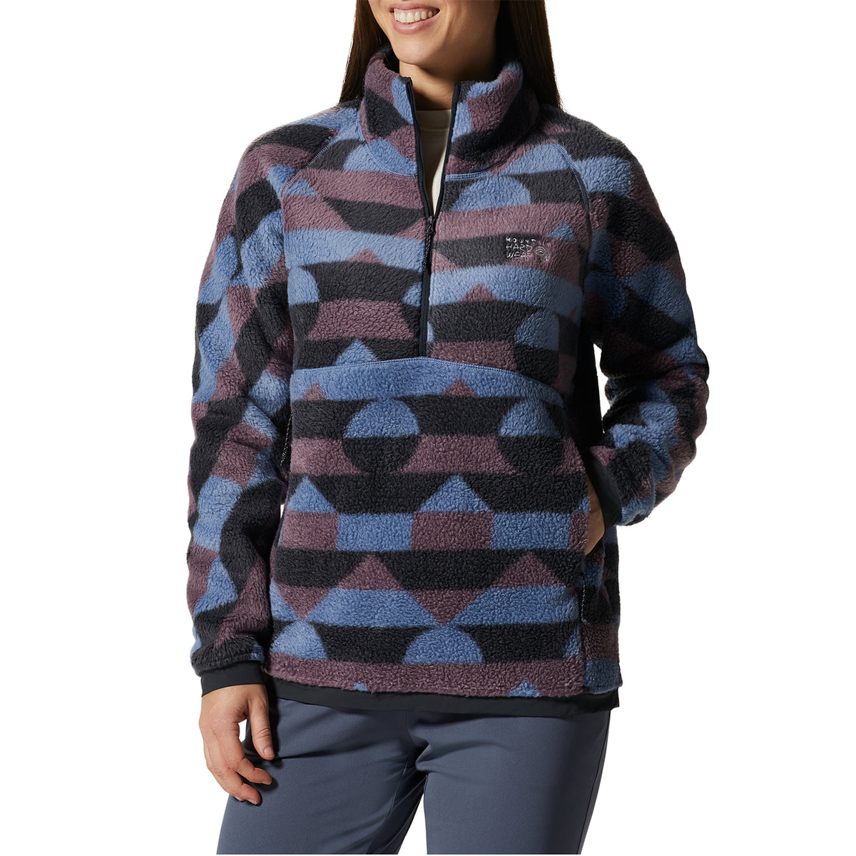 Mountain Hardwear SouthPass™ Pullover Fleece - Women's Blue Quartz Geoland 3