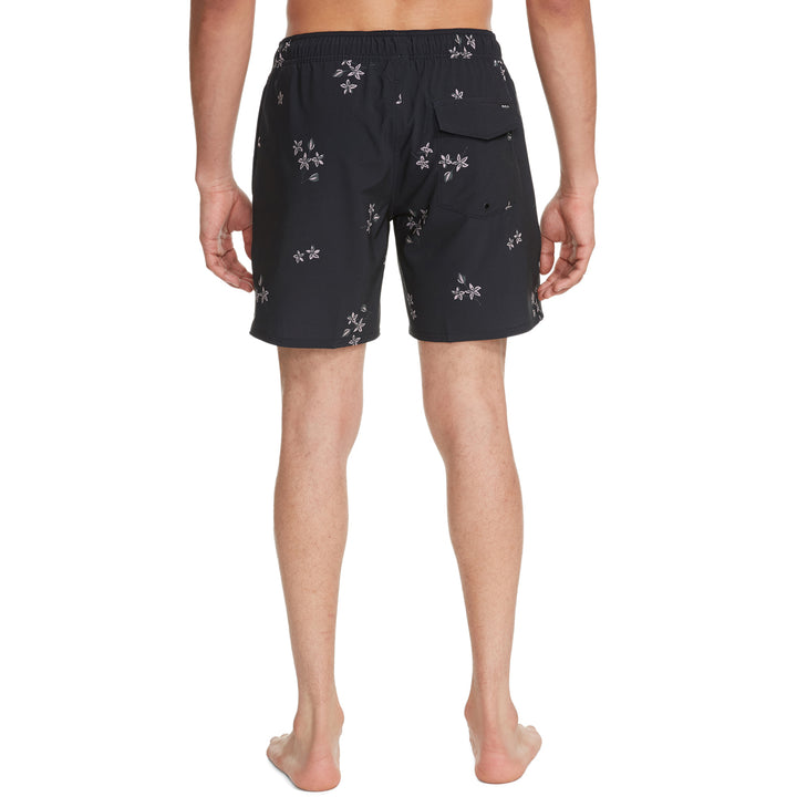 RVCA VA Elastic Boardshorts - Men's Black Floral