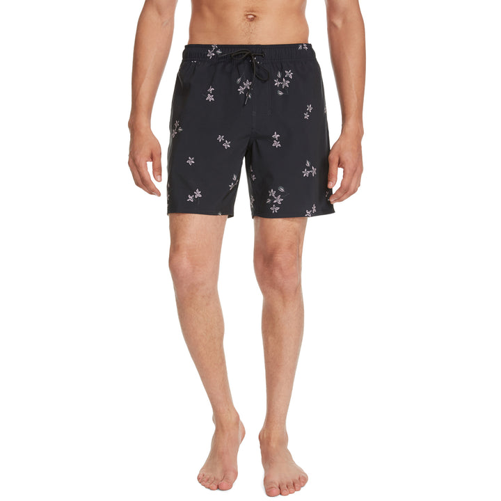 RVCA VA Elastic Boardshorts - Men's Black Floral
