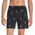 RVCA VA Elastic Boardshorts - Men's Black Floral