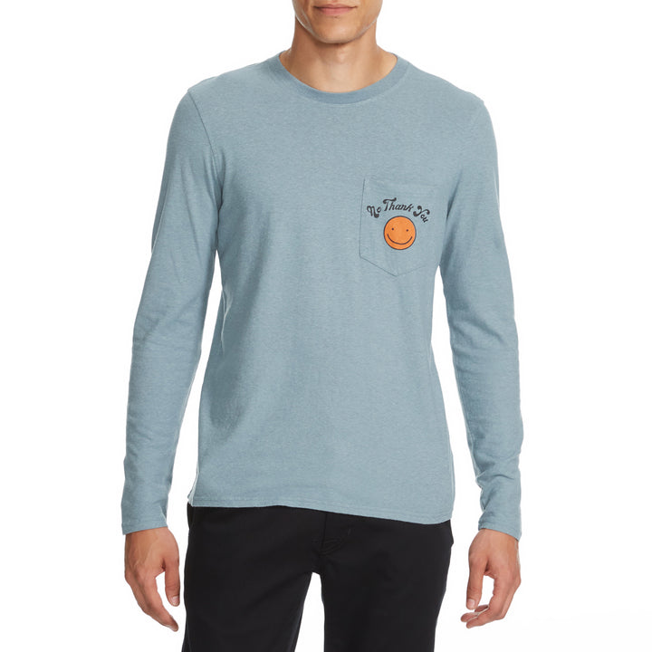 Toad & Co Hemp Daily Long-Sleeve T-Shirt - Men's Blue Slate