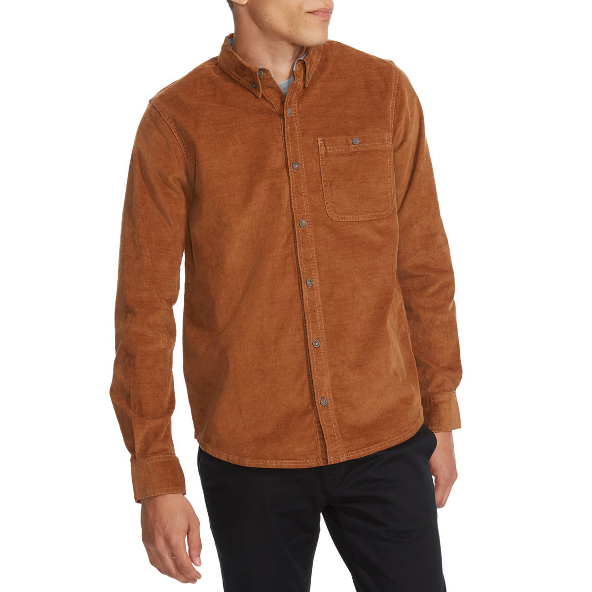 Toad & Co Karuna Cord Long-Sleeve Shirt - Men's Brown Sugar