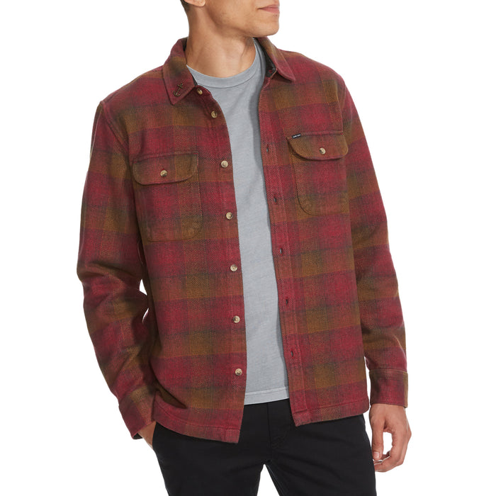 Dark Seas Colony Long-Sleeve Shirt - Men's Brown/Red