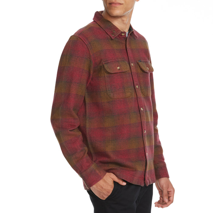 Dark Seas Colony Long-Sleeve Shirt - Men's Brown/Red