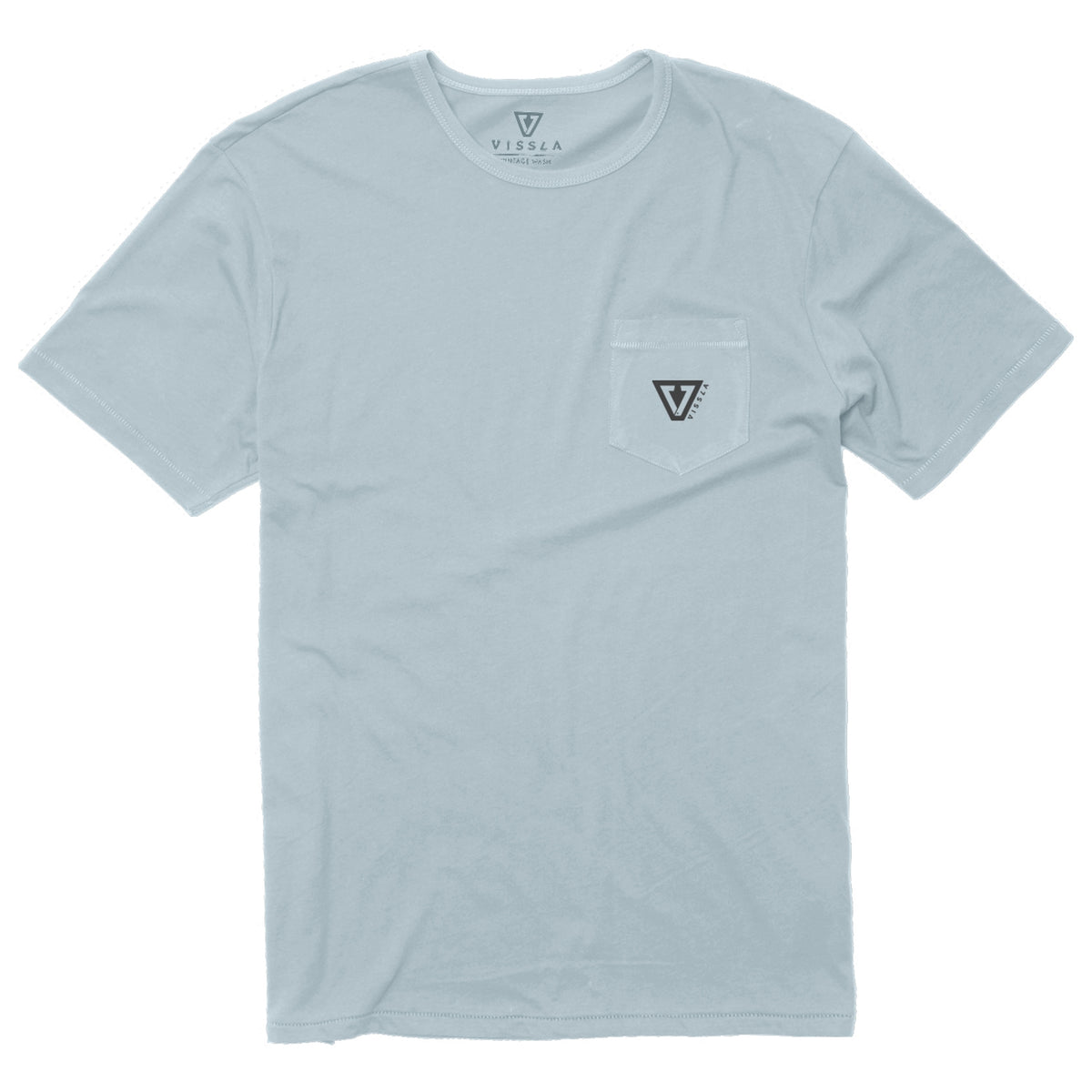 Vissla Established Organic Pocket T-Shirt - Men's Chambray