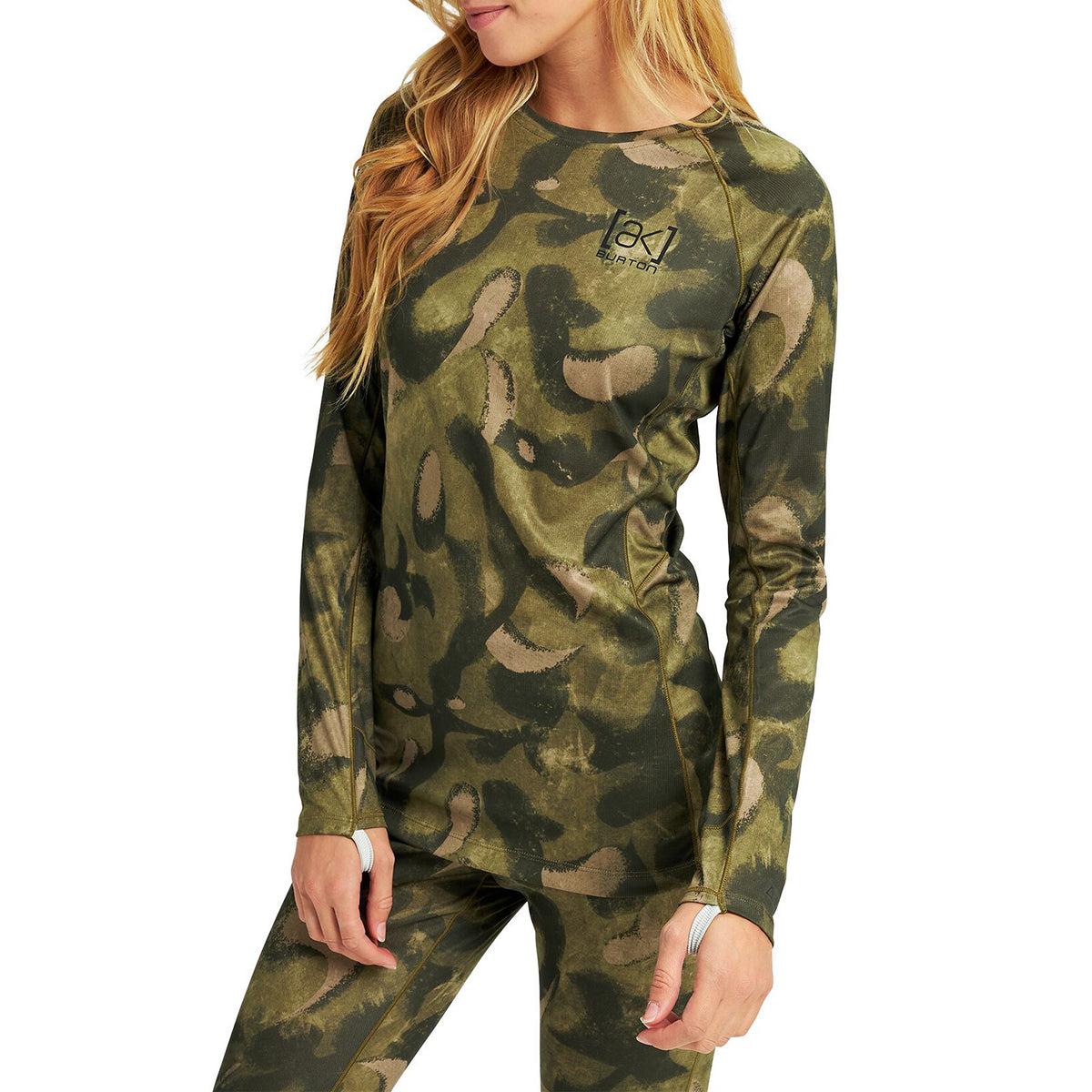 Burton AK Helium Power Grid Base Layer Top - Women's Victor Camo