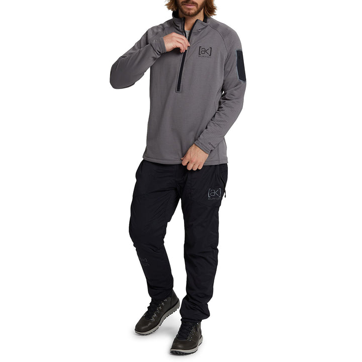 Burton AK Helium Grid Half-Zip Fleece - Men's Castlerock
