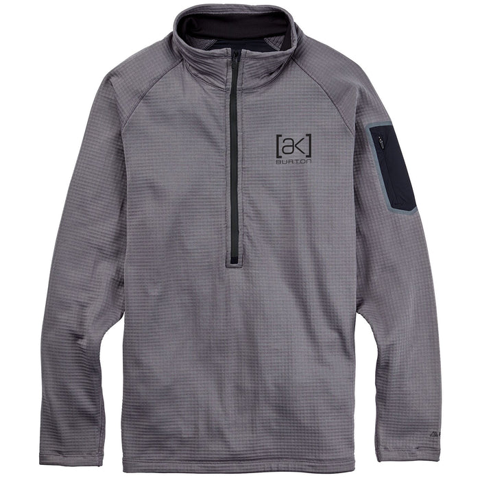 Burton AK Helium Grid Half-Zip Fleece - Men's Castlerock