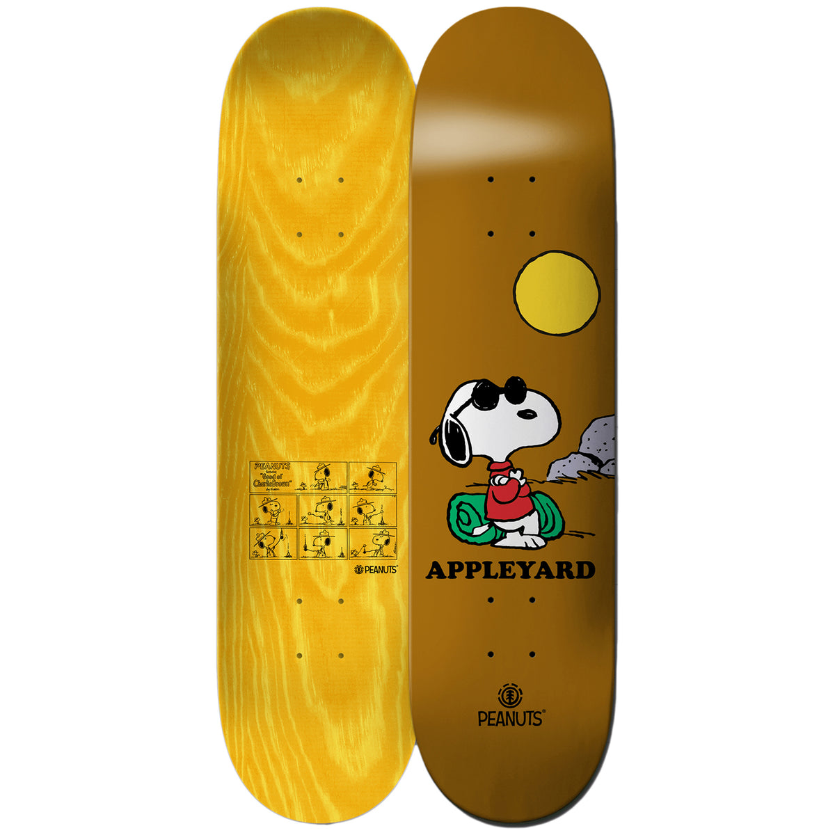 Element Peanuts Joe Cool X Appleyard 8.25 Skateboard Deck