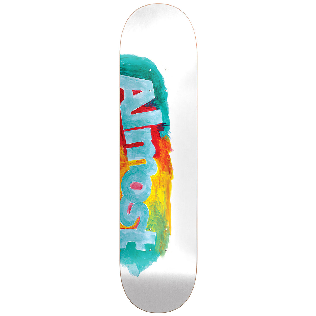 Almost Side Smudge HYB White 8.0 Skateboard Deck