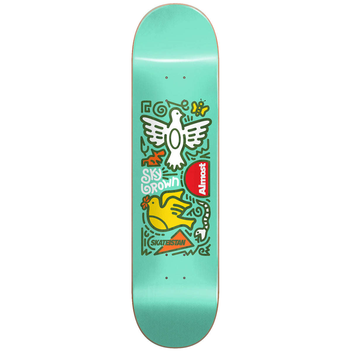 Almost Skateistan Sky Doodle R7 Mint 7.75 Skateboard Deck