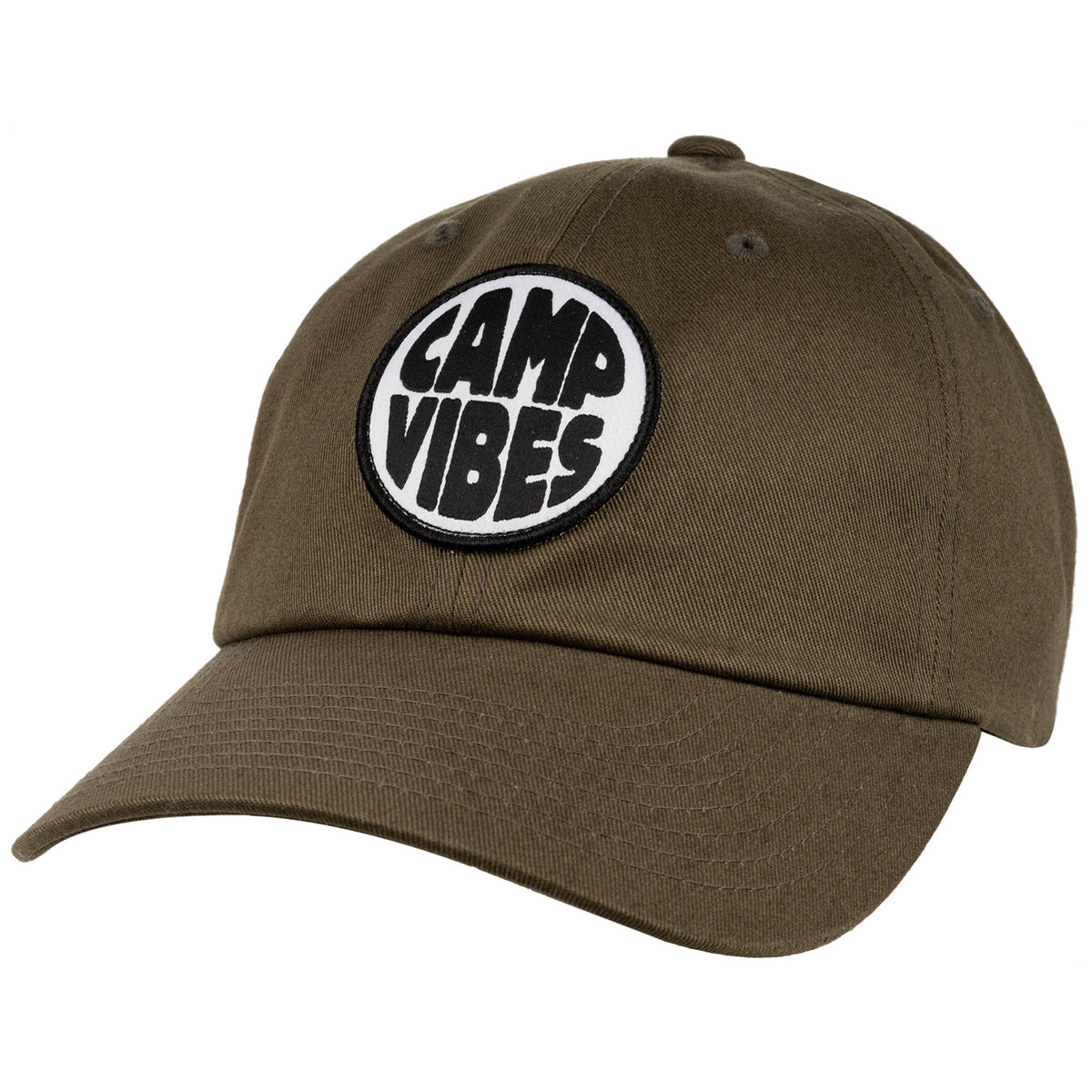 Poler Camp Vibes Patch Dad Hat Olive