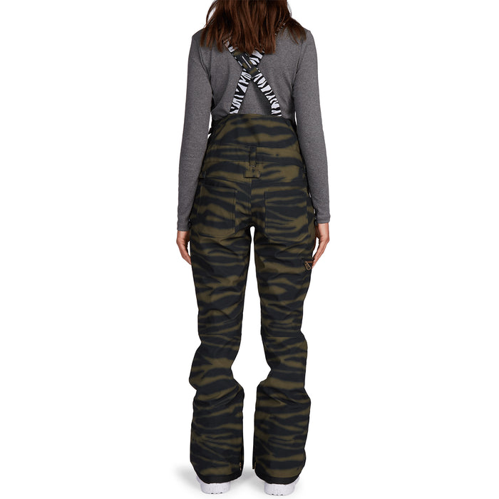 DC Collective Softshell Bibs - Women's Zebra Olive Night