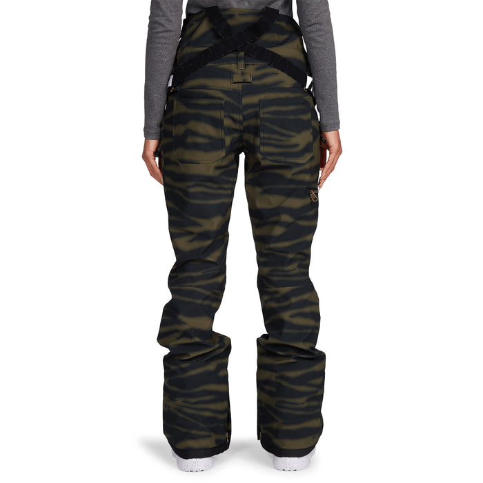 DC Collective Softshell Bibs - Women's Zebra Olive Night