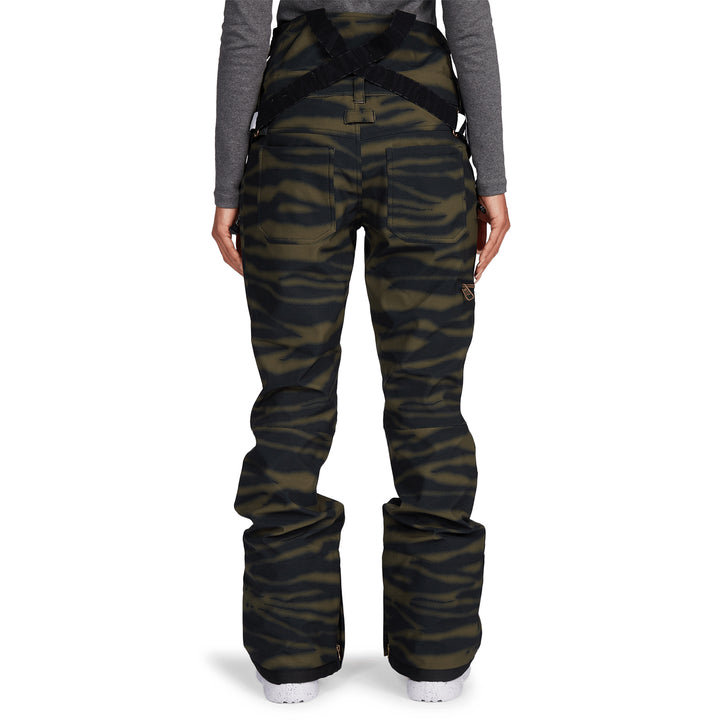 DC Collective Softshell Bibs - Women's Zebra Olive Night