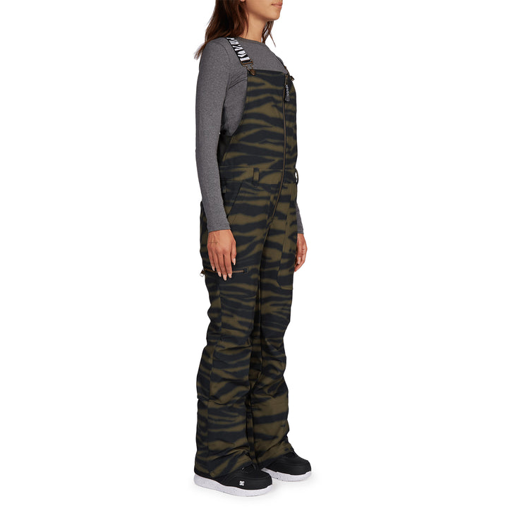 DC Collective Softshell Bibs - Women's Zebra Olive Night