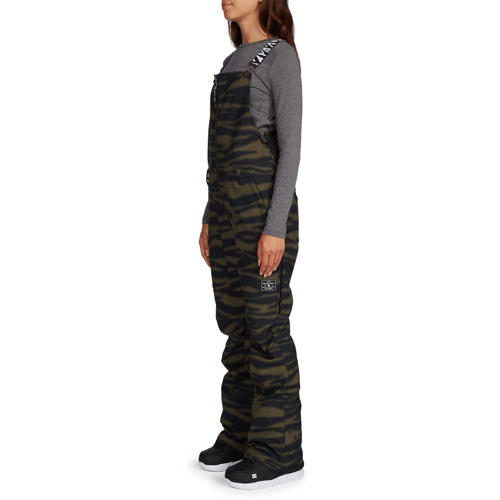 DC Collective Softshell Bibs - Women's Zebra Olive Night
