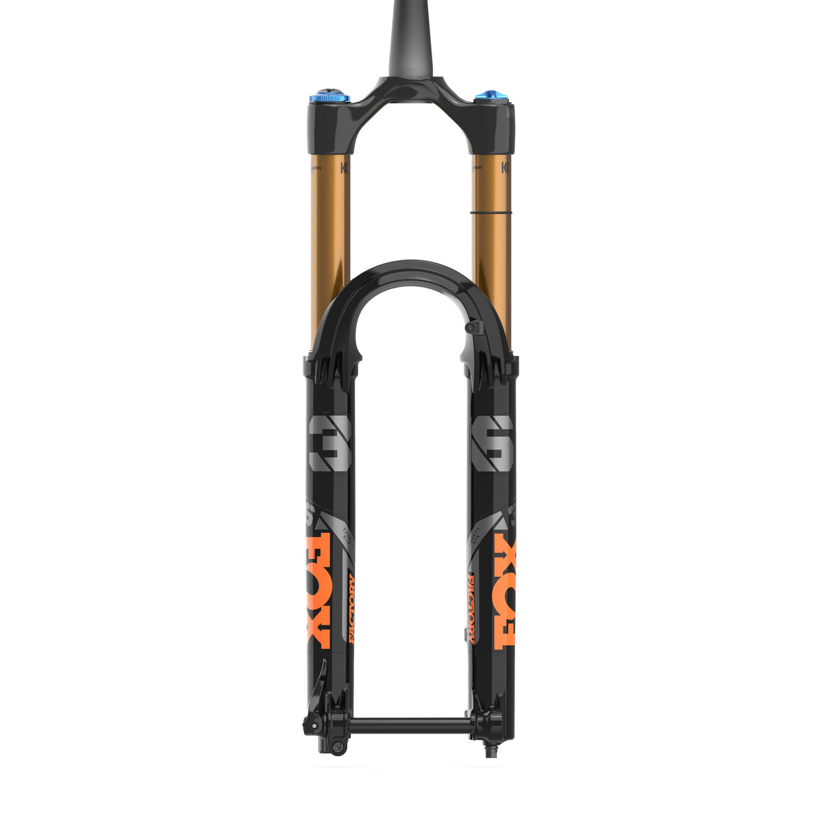 Fox Racing 36 Float Factory GRIP2 Fork - 27.5" Shiny Black, Orange/Gloss Black