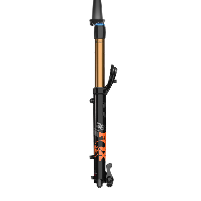 Fox Racing 36 Float Factory GRIP2 Fork - 27.5" Shiny Black, Orange/Gloss Black